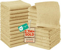 Utopia Towels 24 Pack Cotton Washcloths Set, 100% Ring Spun Cotton, Premium Quality Flannel Face Cloths, Highly Absorbent and Soft Feel Fingertip Towels, White