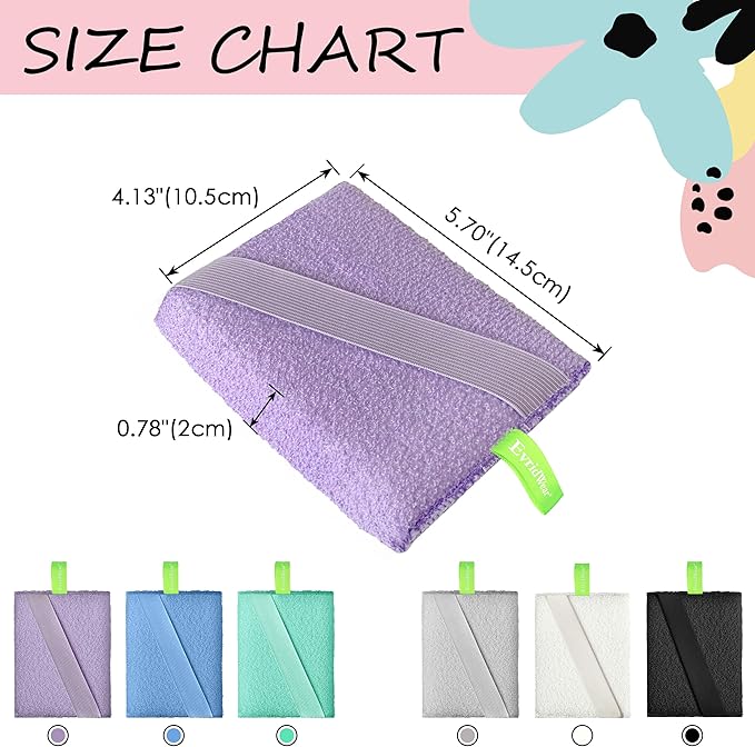 Evridwear 3 Pack Exfoliating Bath Sponges, Body Scrubber for Shower, Textured Loofah Pads for Dead Skin Removal, Body Exfoliator for Smoother Skin, Spa Body Polishing for Men & Women(Classical)