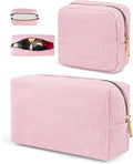 Corduroy Sanitary Napkin Storage Bag 2 PCS Period Bags For Teen Girls, First Period Pad Pouches Tampon Holder for Purse with Zipper