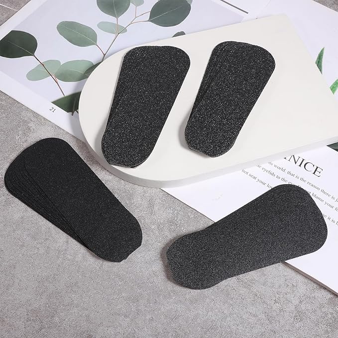40pcs Stainless Steel Foot File Refills 80/100/120/180 Grit Replacement Pads Foot Rasp Pad Double Side Reusable Coarse Fine Pedicure File Refills with Removable Glue Remove Callus & Dead Skin