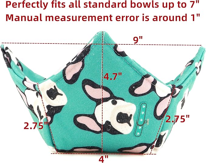 ROGITU Cotton Microwavable Bowl Cozy, Microwave-Safe Hot Bowl Holders, Soup Bowl Cozy Bowl Hot Pads (E)