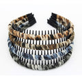 JOBAND Fashion Comfy Headbands - Short Hair Bands (Teeth Comb,Hoop) - Not Easy To Break (4 Colors)