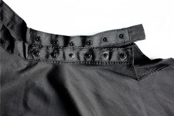 SMARTHAIR Professional Salon Cape Polyester Haircut Apron Barber Cape,54"x62",Black,C007001E-L