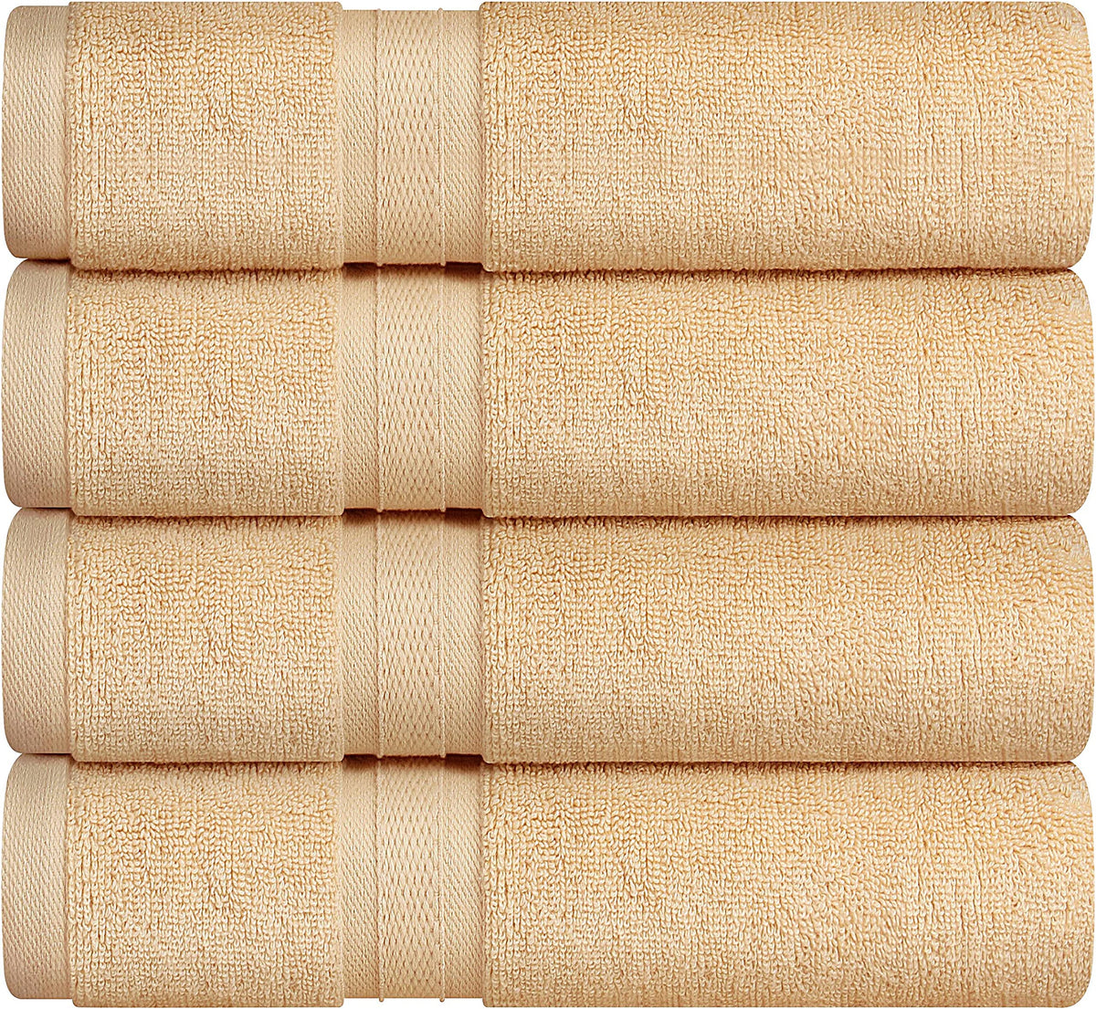 Towel and Linen Mart 100% Cotton 6 Pack Bath Towel Set, Quick Dry, Super Absorbent, Light Weight, Soft, (27 x 54 Pack of 6) (27 x 54 6 Pack, Plum, Pink, Beige, Grey, White, Peach)