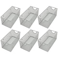 YBM Home Wire Mesh Storage Basket Organizer for CD and DVDs - 6 Pack