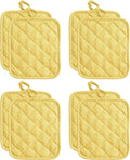 American Linen 8-Pack Heat Resistant Pot Holders & Hot Pads(Sunshine, 8 Pack)