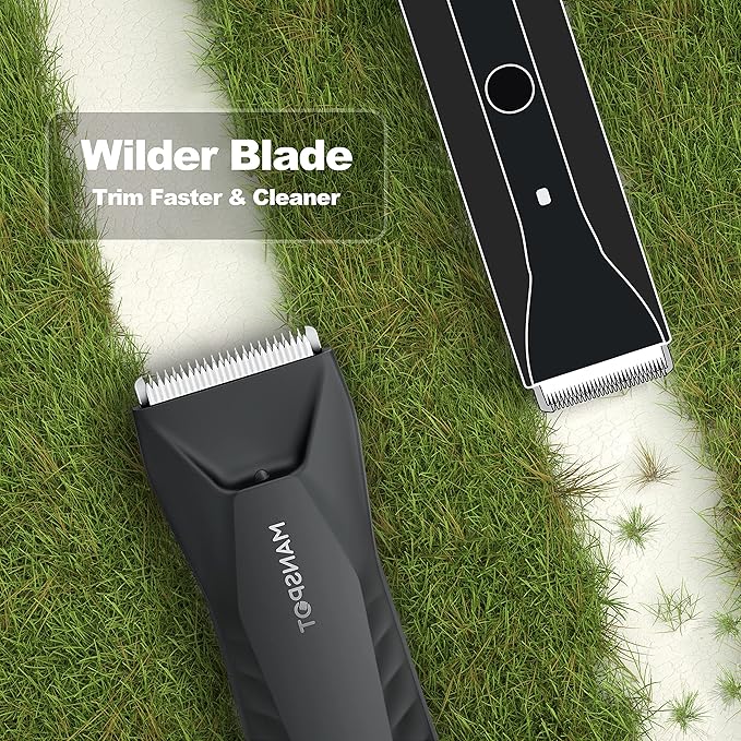 MANSPOT Manscape Body & Groin Hair Trimmer for Men, Electric Pubic Trimmer
