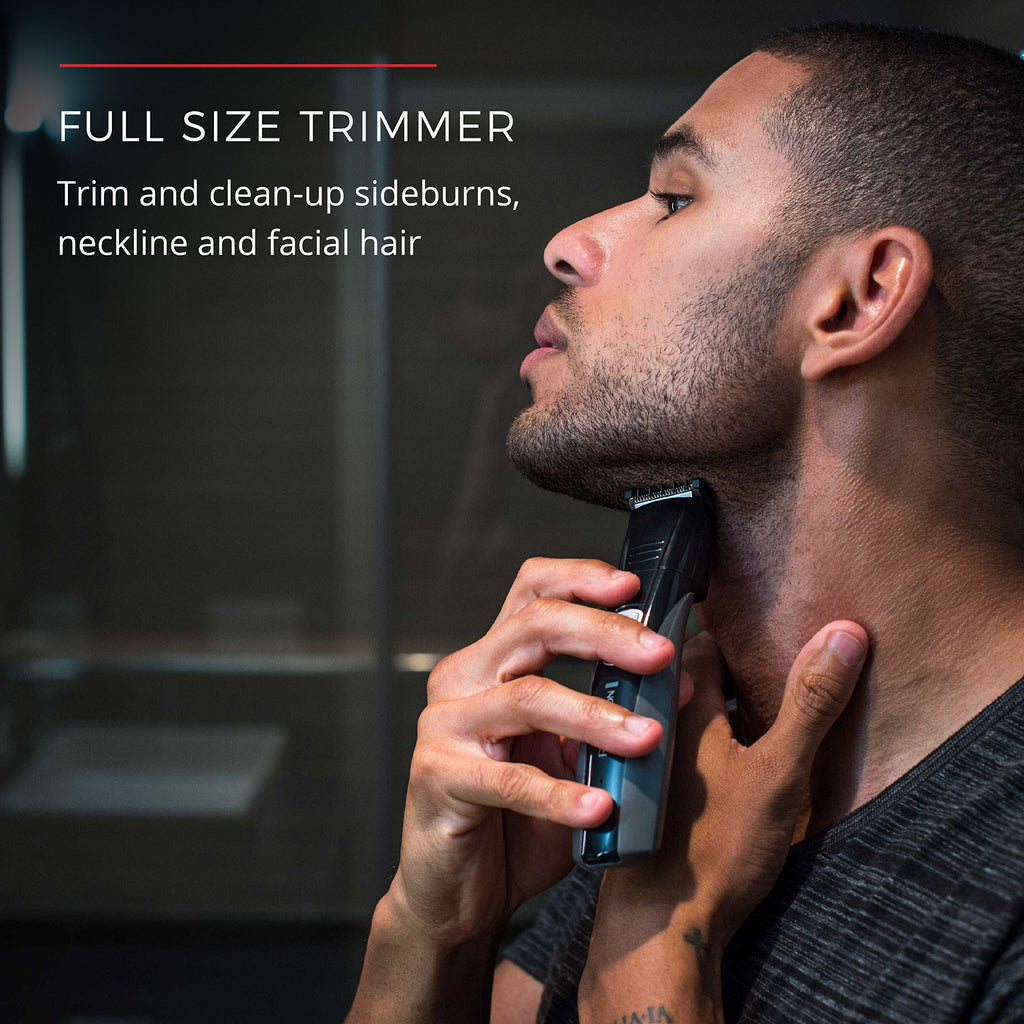 Remington Head to Toe Advanced Rechargeable Powered Body Groomer Kit, Beard Trimmer (10 Pieces), 6.3 Inch