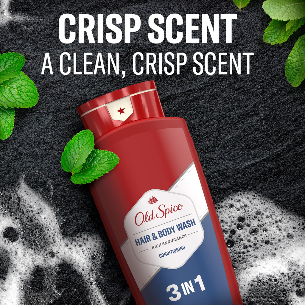 Old Spice Hair & Body Wash for Men, Long-Lasting Scent, 24 fl oz